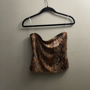 Windsor Brown Strapless Camisole Top